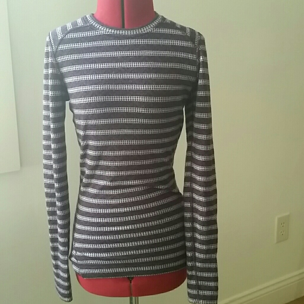 Long Sleeve Purple Pattern Smartwool Shirt XS